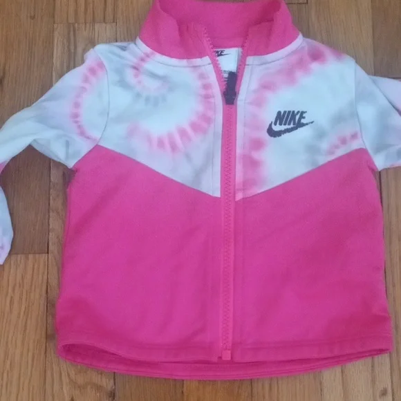 Nike Pink and White Tie-Dye Jacket girl 18 month - Picture 2 of 2